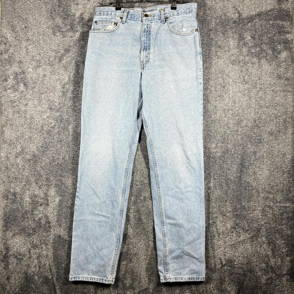 Vintage Levis Jeans Mens 34x34 Blue Relaxed Tapered Light Wash Denim 540 Cotton